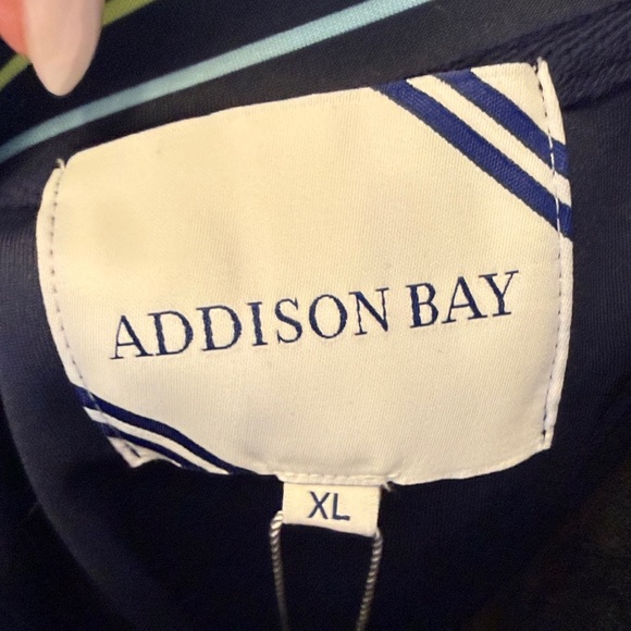 Addison Bay Navy Blue Half-Zip Sweatshirt - Picture 3 of 6